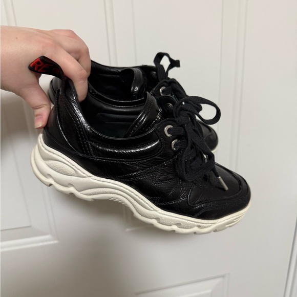 Zadig & Voltaire Black and Cream Sneakers - Picture 7 of 11